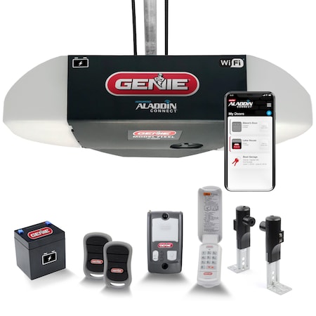 The Genie Co Genie Stealth Drive Connect Smart Garage Door Opener with Battery Backup, 1 1/4 HPc 7155-TKV